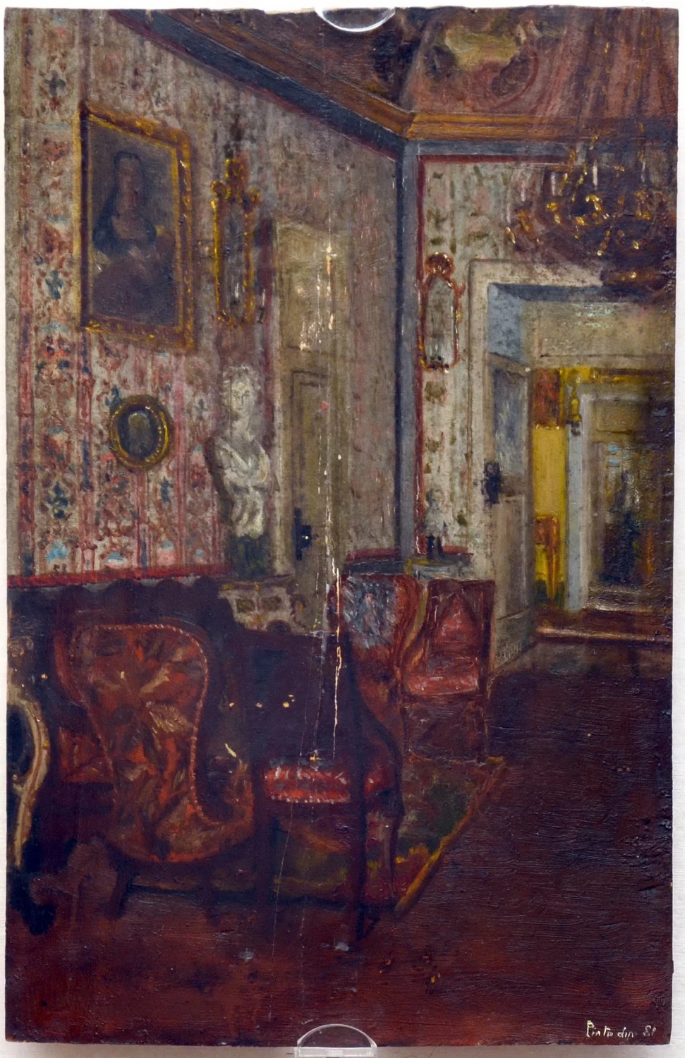 Interno di Palazzo Pinto - salotto, Palazzo Pinto, Salerno